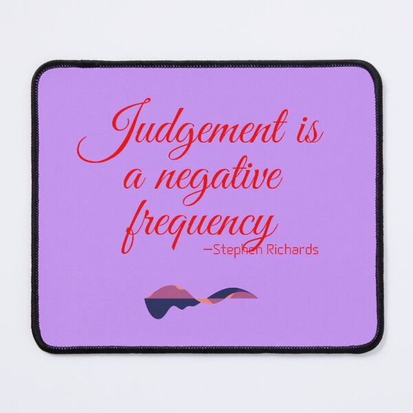 Item preview, 'Judgement is a negative frequency' - Stephen Richards designed and sold by Rechtop.