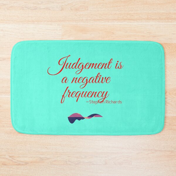 Item preview, 'Judgement is a negative frequency' - Stephen Richards designed and sold by Rechtop.