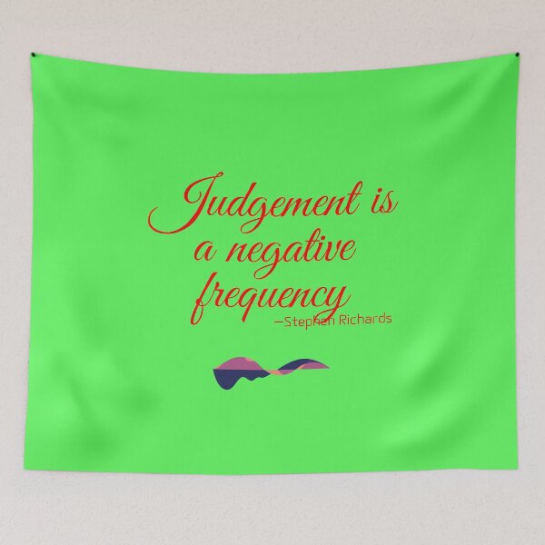 Item preview, 'Judgement is a negative frequency' - Stephen Richards designed and sold by Rechtop.