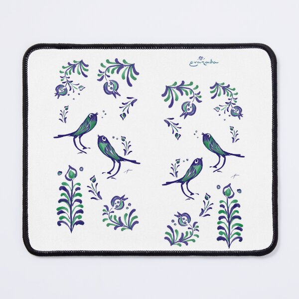 Item preview, Pomegranates and Loving Birds Warbling Happiness · Grenada Albayzin Style designed and sold by reflejArte.