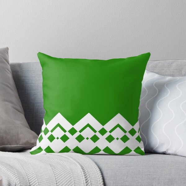 Item preview, Abstract geometric pattern - green and white. designed and sold by K.S ART.