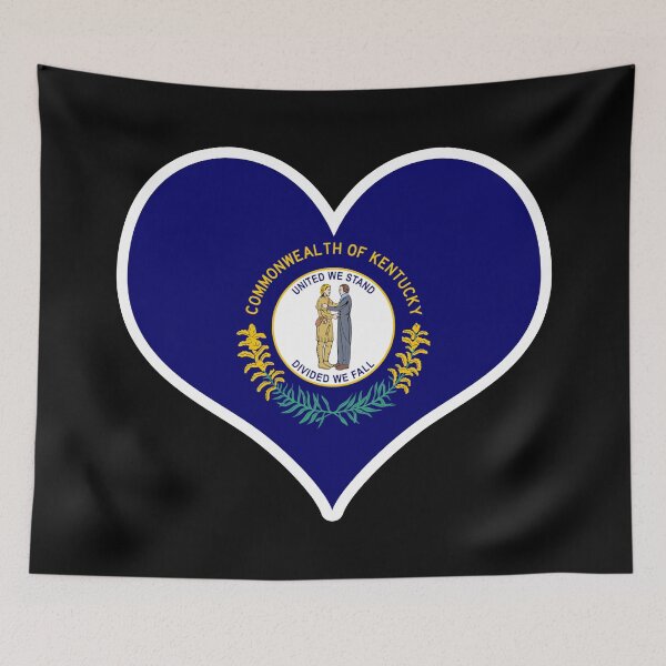 Item preview, Kentucky US State Flag Heart designed and sold by PKHalford.