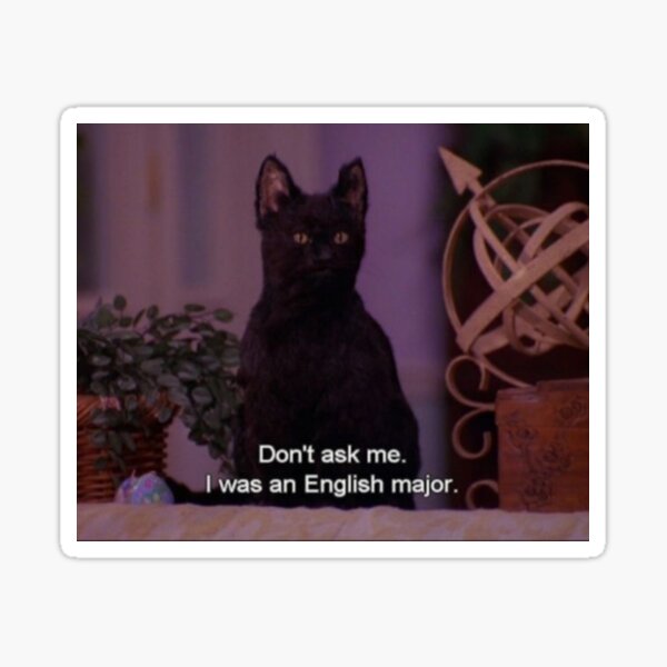 Item preview, Salem the Cat - English Major designed and sold by R-uby.