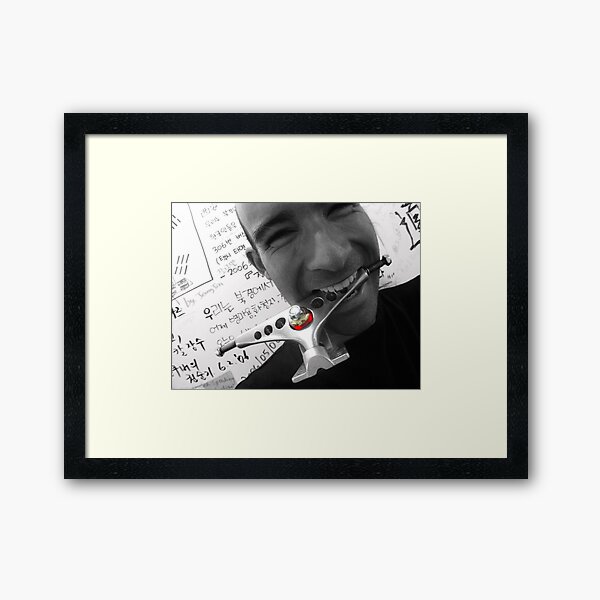 Happy To Skate Framed Art Print