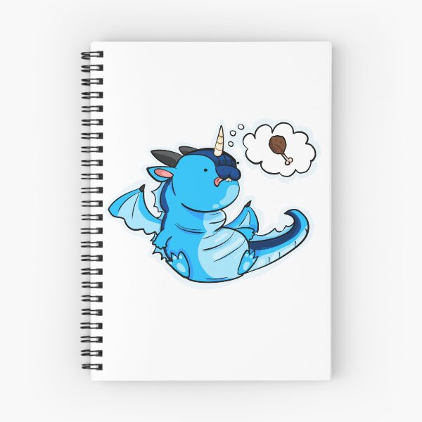 Item preview, Silly Blue Chubby Unicorn Dragon Drumstick designed and sold by GanArtwork.