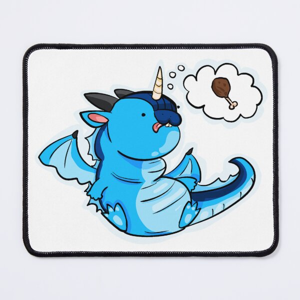 Item preview, Silly Blue Chubby Unicorn Dragon Drumstick designed and sold by GanArtwork.
