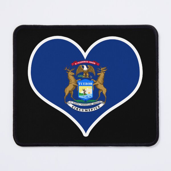 Item preview, Michigan US State Flag Heart designed and sold by PKHalford.