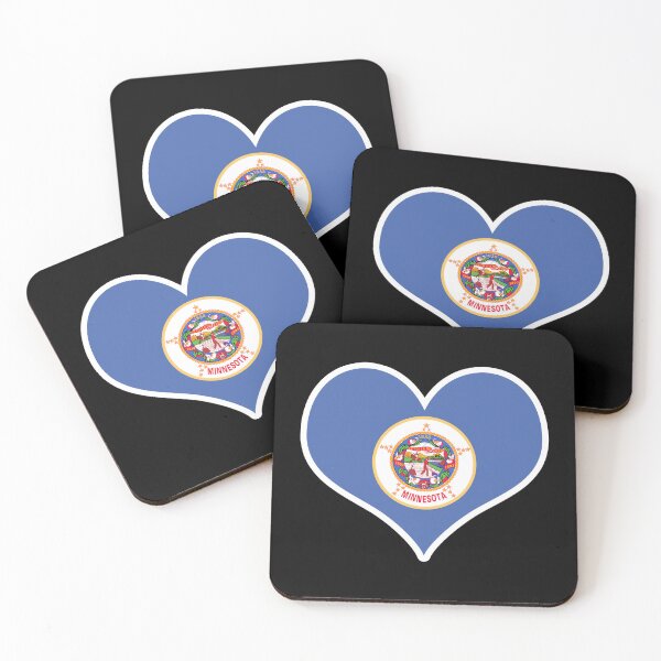 Item preview, Minnesota US State Flag Heart designed and sold by PKHalford.