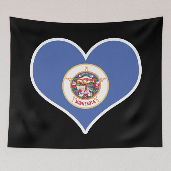 Item preview, Minnesota US State Flag Heart designed and sold by PKHalford.