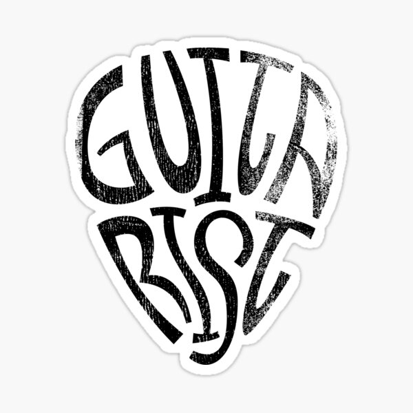 Guitarist's Guitar Plectrum Sticker