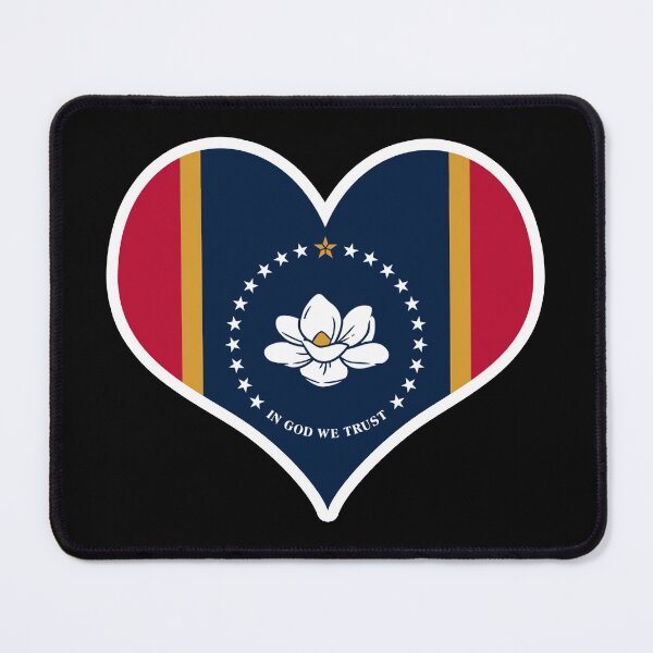Item preview, Mississippi US State Flag Heart designed and sold by PKHalford.