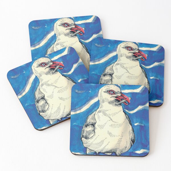 Item preview, Thieving Seagull, chip in beak designed and sold by DStathers-Art.