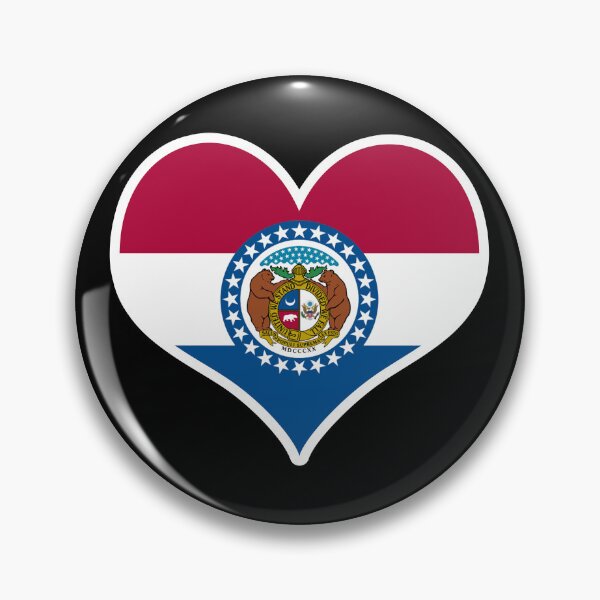 Item preview, Missouri US State Flag Heart designed and sold by PKHalford.
