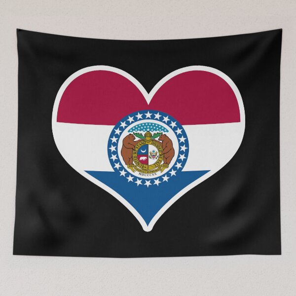 Item preview, Missouri US State Flag Heart designed and sold by PKHalford.