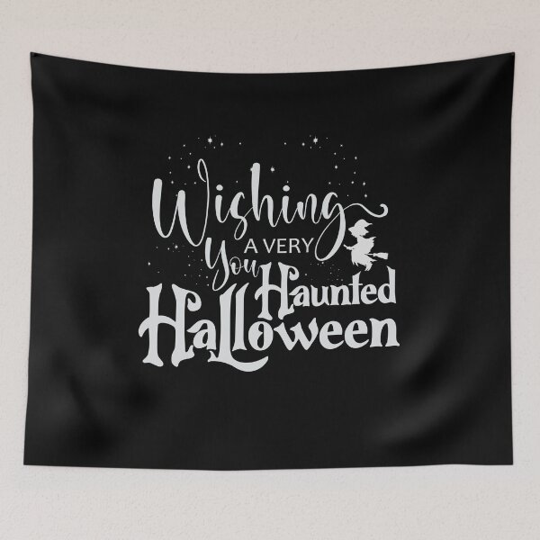 Item preview, Wishing You A Very Haunted Halloween, Halloween Quote designed and sold by OB-Store.