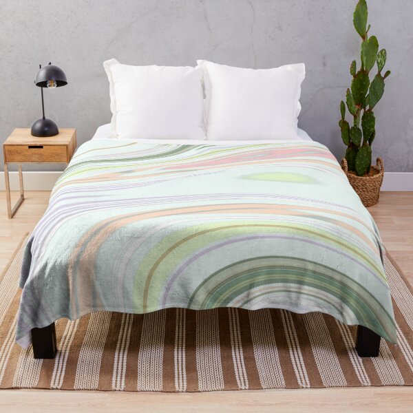 Item preview, mint green Pastel pink marble swirls mid century modern designed and sold by LEILA ART SPACE.