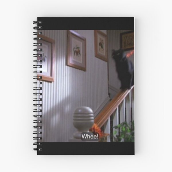 Item preview, Salem the Cat on stairs - “Whee!” designed and sold by R-uby.