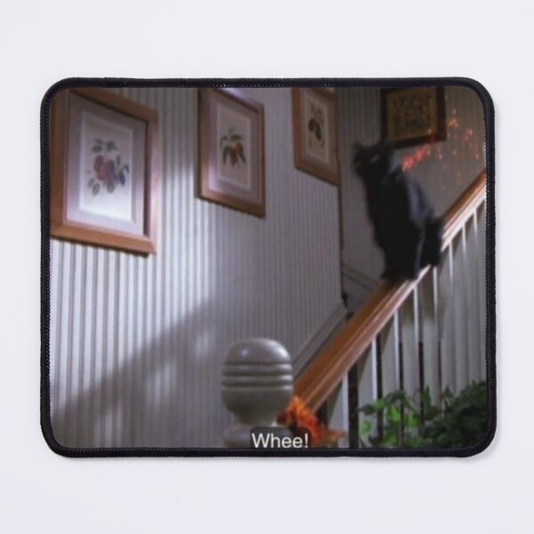 Item preview, Salem the Cat on stairs - “Whee!” designed and sold by R-uby.