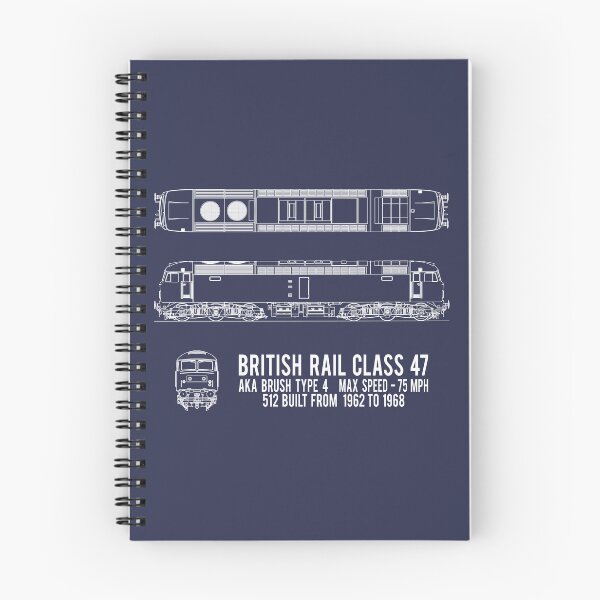 Item preview, British Rail Class 47 Brush Type 4 Locomotive Blueprint Diagram Gift designed and sold by Maljonic.