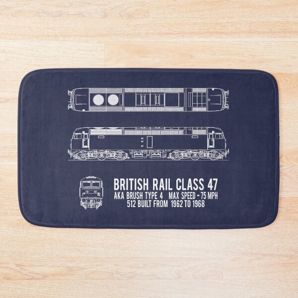Item preview, British Rail Class 47 Brush Type 4 Locomotive Blueprint Diagram Gift designed and sold by Maljonic.
