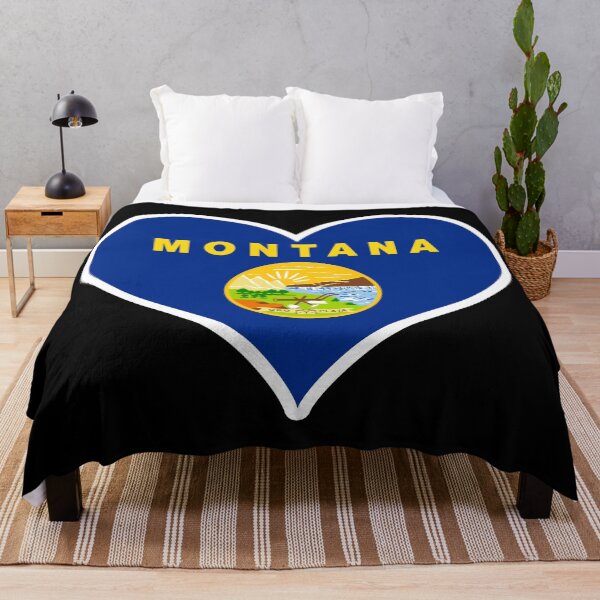 Item preview, Montana US State Flag Heart designed and sold by PKHalford.