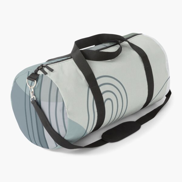 Item preview, Mid Century Abstract Arches Blue Green designed and sold by UrbanEpiphany.