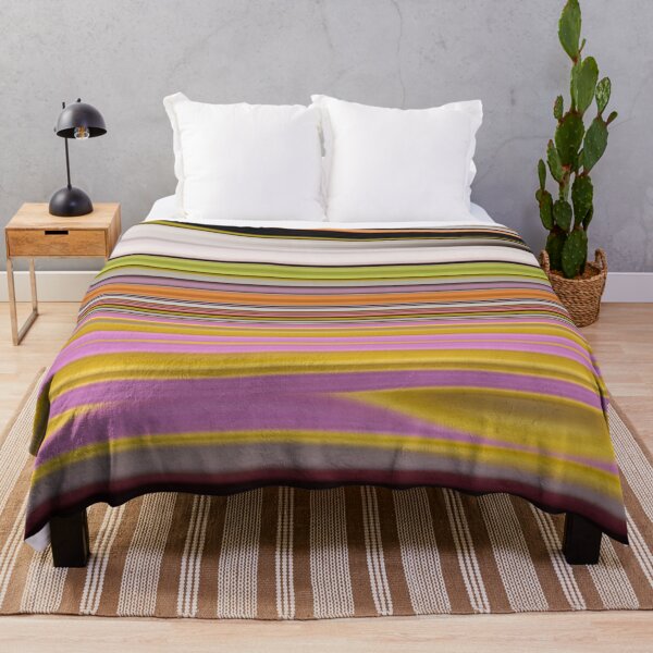 Item preview, 1980s abstract yellow green pink lines mid century modern designed and sold by LEILA ART SPACE.