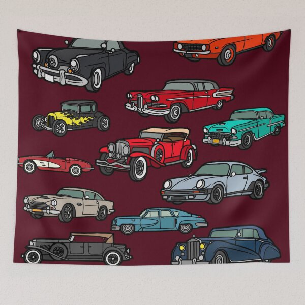 Item preview, Color Classic Car Pattern #2 designed and sold by MistyMorningsOR.