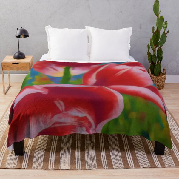 Item preview, Red and White Tulips - Flowers designed and sold by MistyMorningsOR.