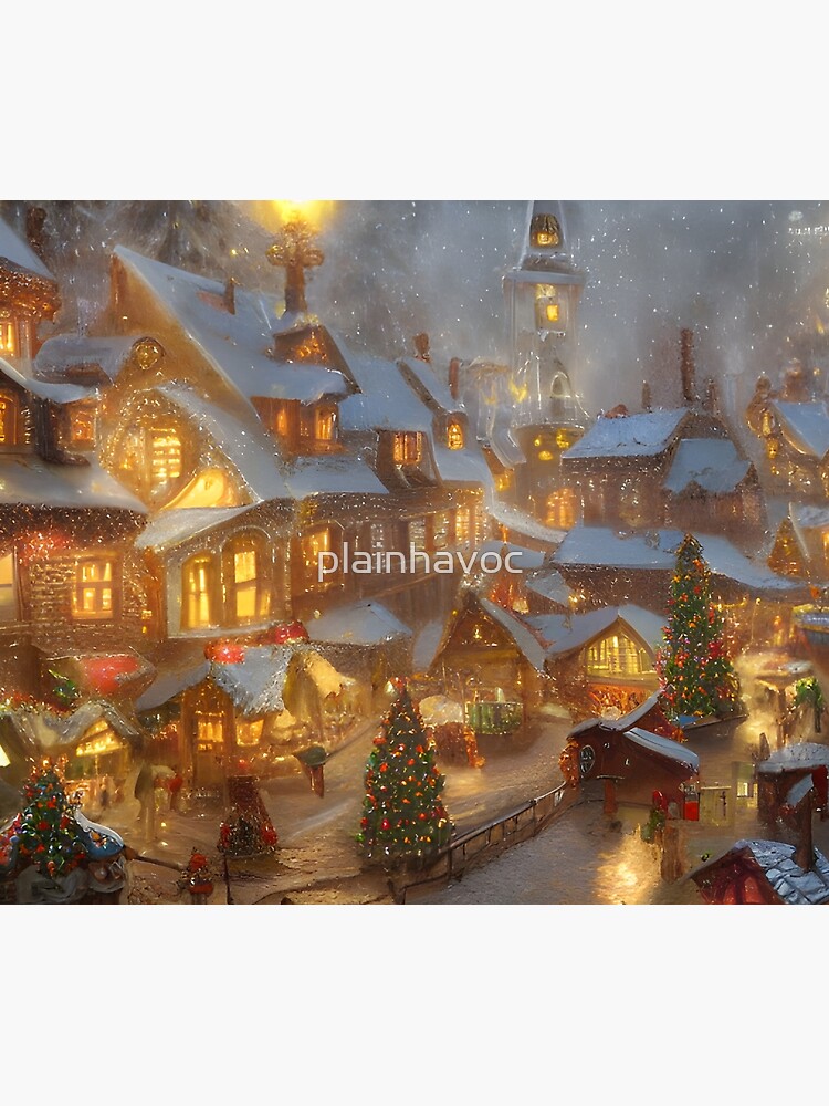 Christmas Market Poster for Sale by plainhavoc