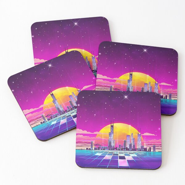 Item preview, Synthwave Neon Light Chicago designed and sold by forge22.