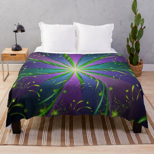 Item preview, Purple and Green Aquatic Fractal designed and sold by pinkal.