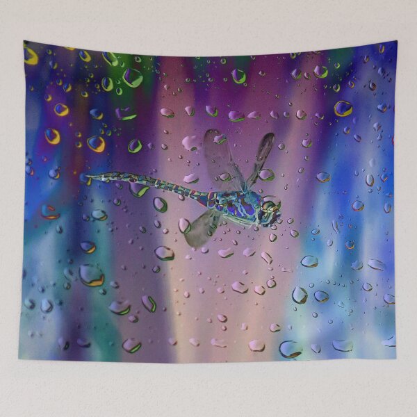 Item preview, Raindrops - Dragonfly in Flight designed and sold by Alius Imago.