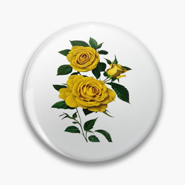 Item preview, Digital image of yellow rose in antique book illustration style designed and sold by Gala-life1.