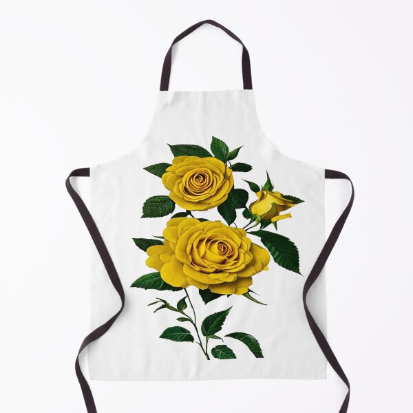 Item preview, Digital image of yellow rose in antique book illustration style designed and sold by Gala-life1.
