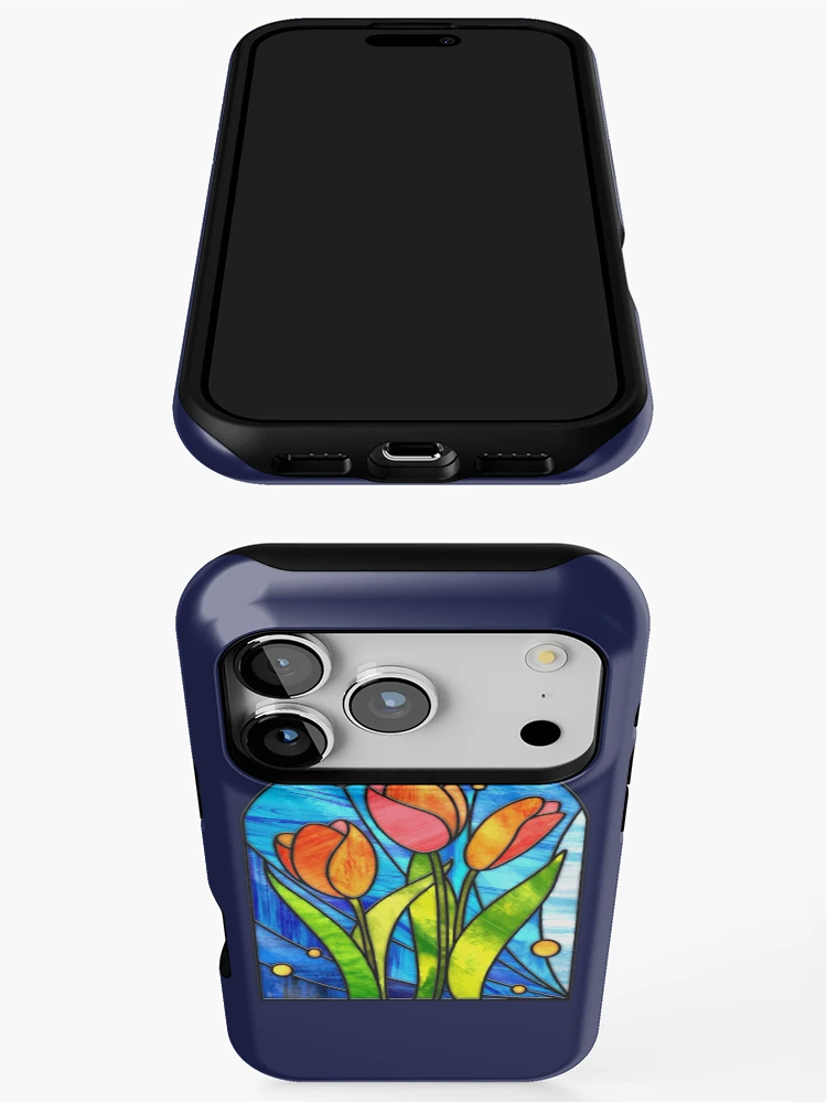 Thumbnail 3 of 4, iPhone Case, Tulips designed and sold by RathiDesigns.
