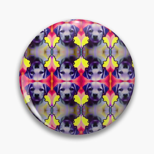 Item preview, Crazy Puppy Tiled Original Digital Art Design designed and sold by ChorkiePawPress.