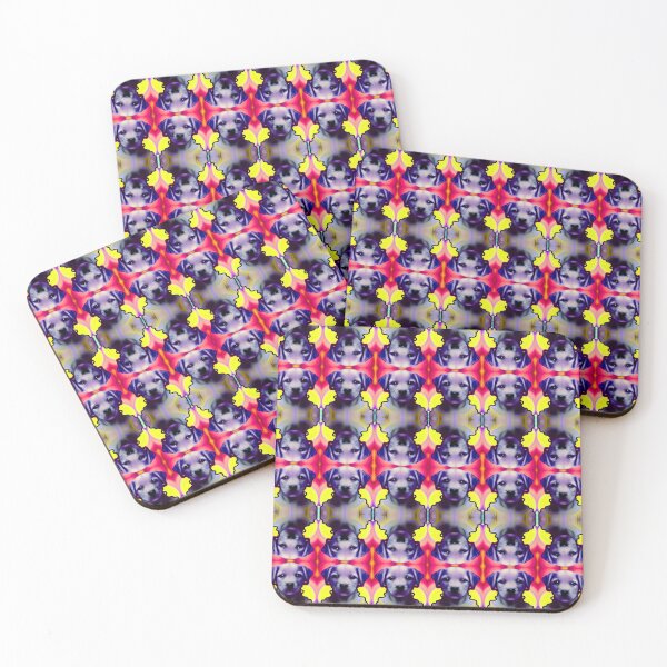 Item preview, Crazy Puppy Tiled Original Digital Art Design designed and sold by ChorkiePawPress.