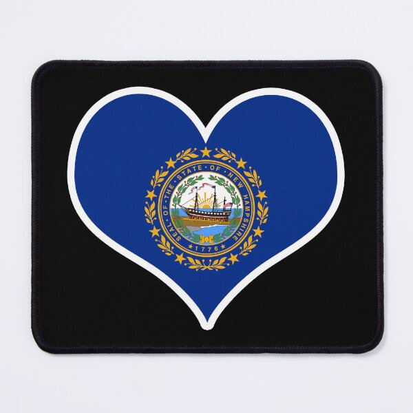 Item preview, New Hampshire US State Flag Heart designed and sold by PKHalford.