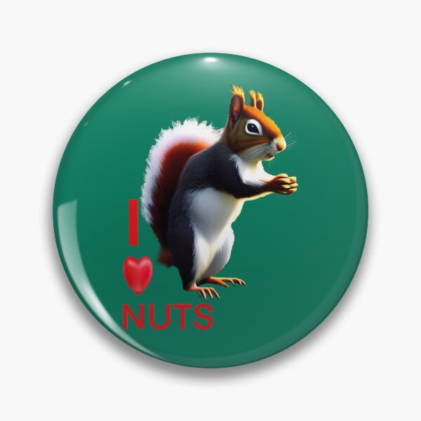 Artikelvorschau, SQUIRREL SAYING I LOVE NUTS entworfen und verkauft von sailorsam1805.