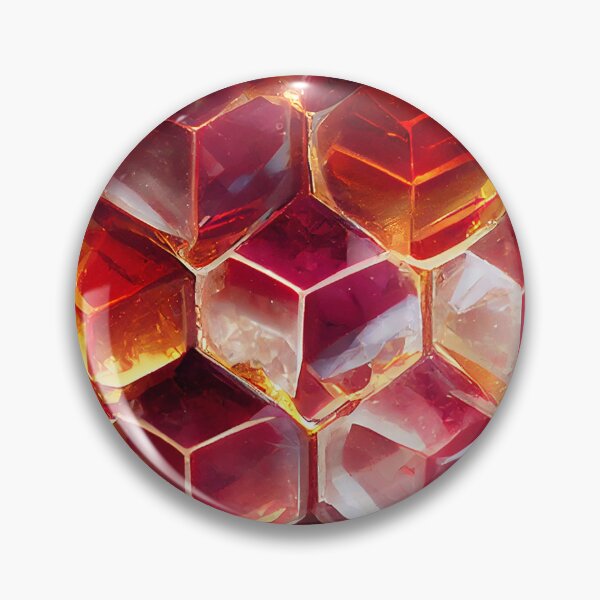 Item preview, Ruby Glass Honeycomb  designed and sold by BuraxisDesigns.