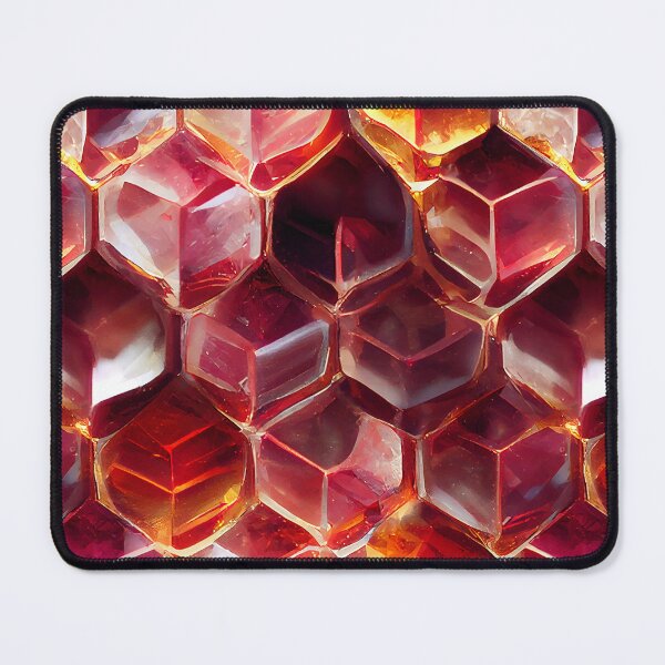 Item preview, Ruby Glass Honeycomb designed and sold by BuraxisDesigns.