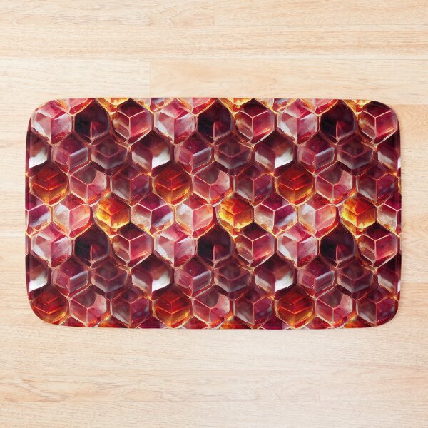 Item preview, Ruby Glass Honeycomb  designed and sold by BuraxisDesigns.