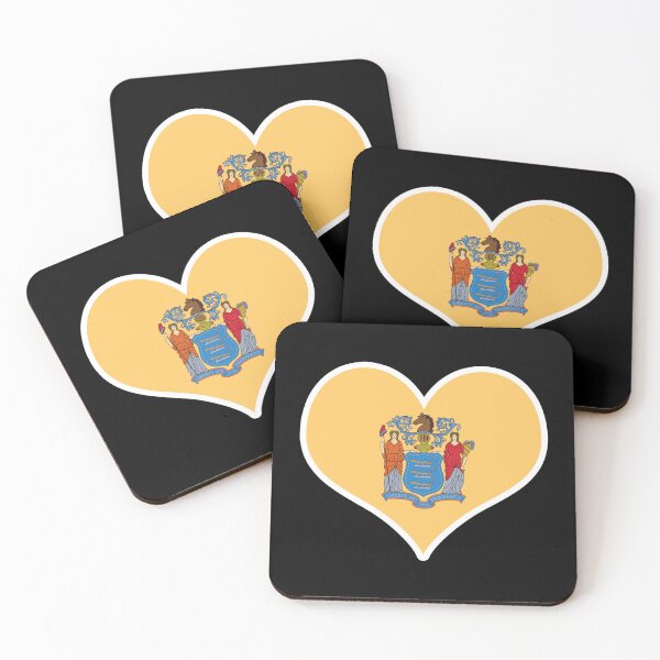 Item preview, New Jersey US State Flag Heart designed and sold by PKHalford.