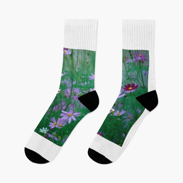 Item preview, Cosmos flowers on nature background designed and sold by olena2552.
