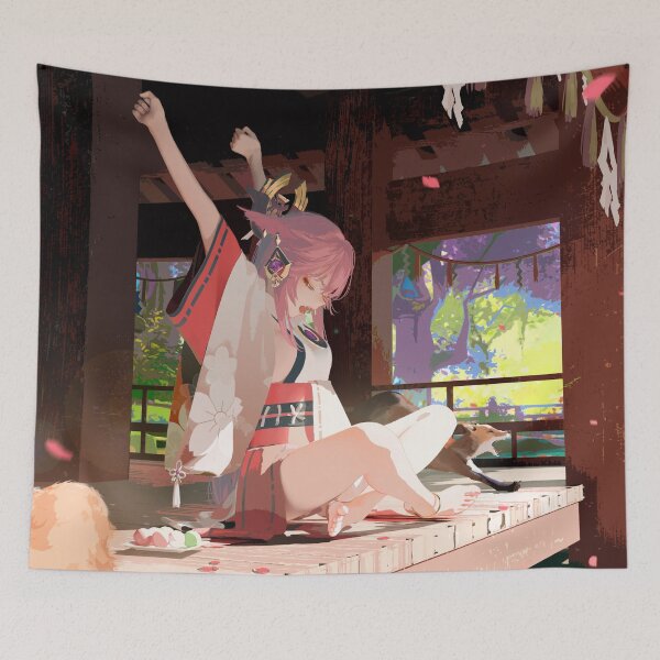 Item preview, AHHHH! Yae miko Genshin Impact designed and sold by genshinwaifus.