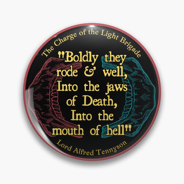 Item preview, The Charge of the Light Brigade - Lord Alfred Tennyson Poem Poetry Quote Simple Minimal Aesthetic designed and sold by weboftigers.