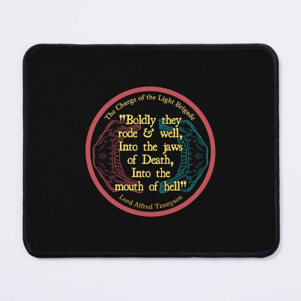 Item preview, The Charge of the Light Brigade - Lord Alfred Tennyson Poem Poetry Quote Simple Minimal Aesthetic designed and sold by weboftigers.