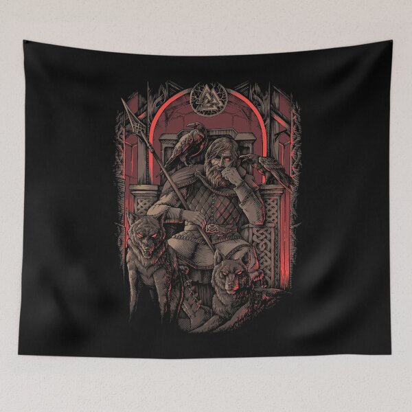 Item preview, Norse Odin Valhalla Viking Allfather Scandinavian Pagan Mythology   designed and sold by BluePagan.