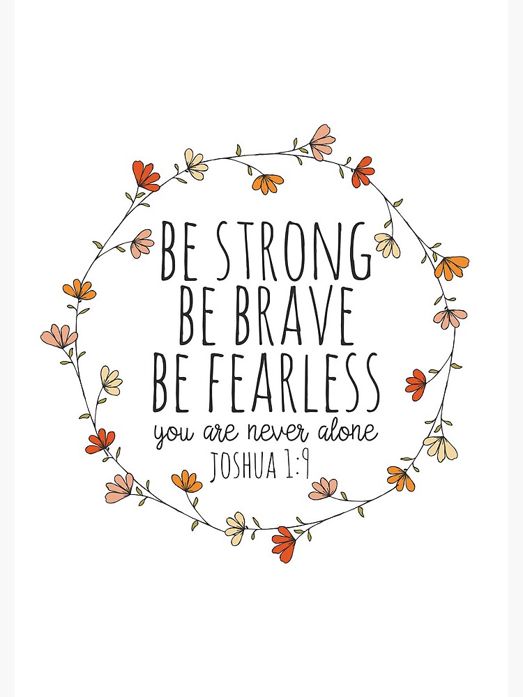 Be Fearless - Christian Quote | Art Board Print